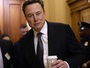 Tesla CEO Elon Musk, co-chair of the newly announced Department of Government Efficiency (DOGE), arrived on Capitol Hill in Washington on December 5, 2024.