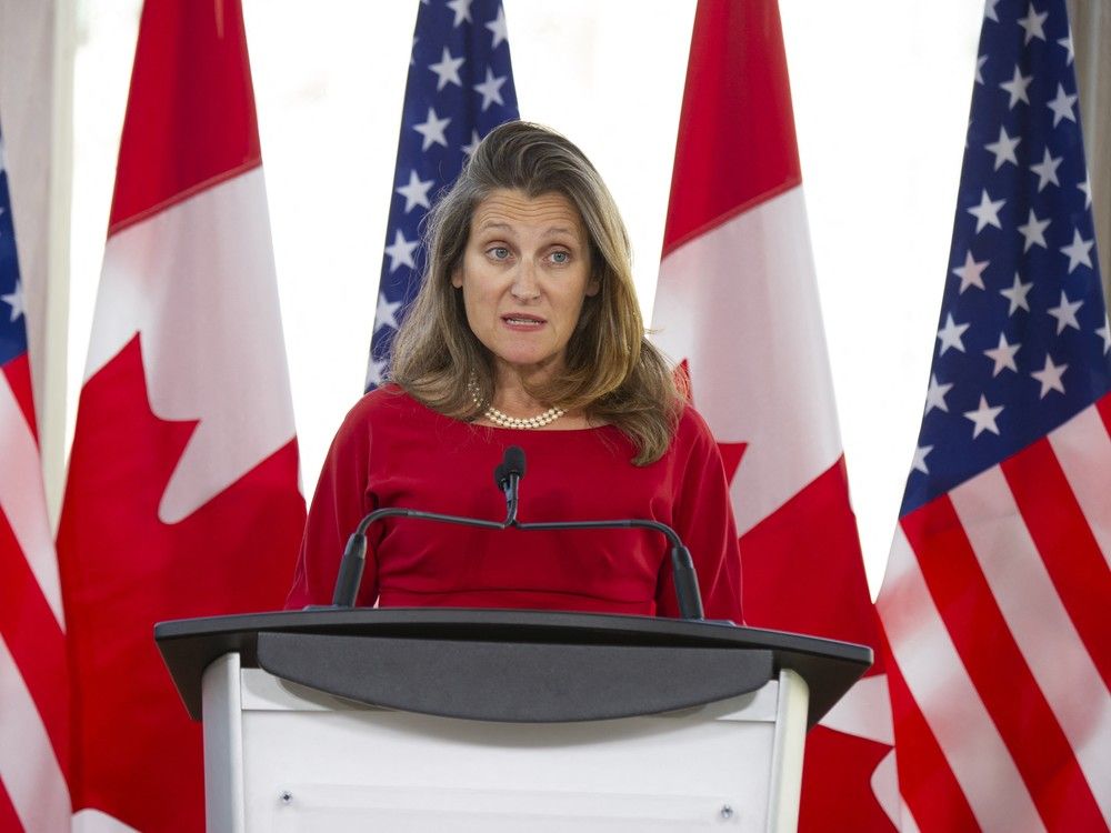 NextImg:Trump calls Freeland ’a whack’ and Poilievre ’not a MAGA guy’