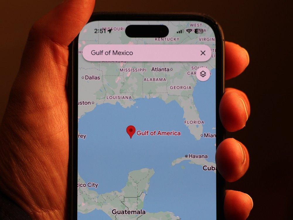 NextImg:Gulf of Mexico now Gulf of America on Google Maps for users in the U.S.