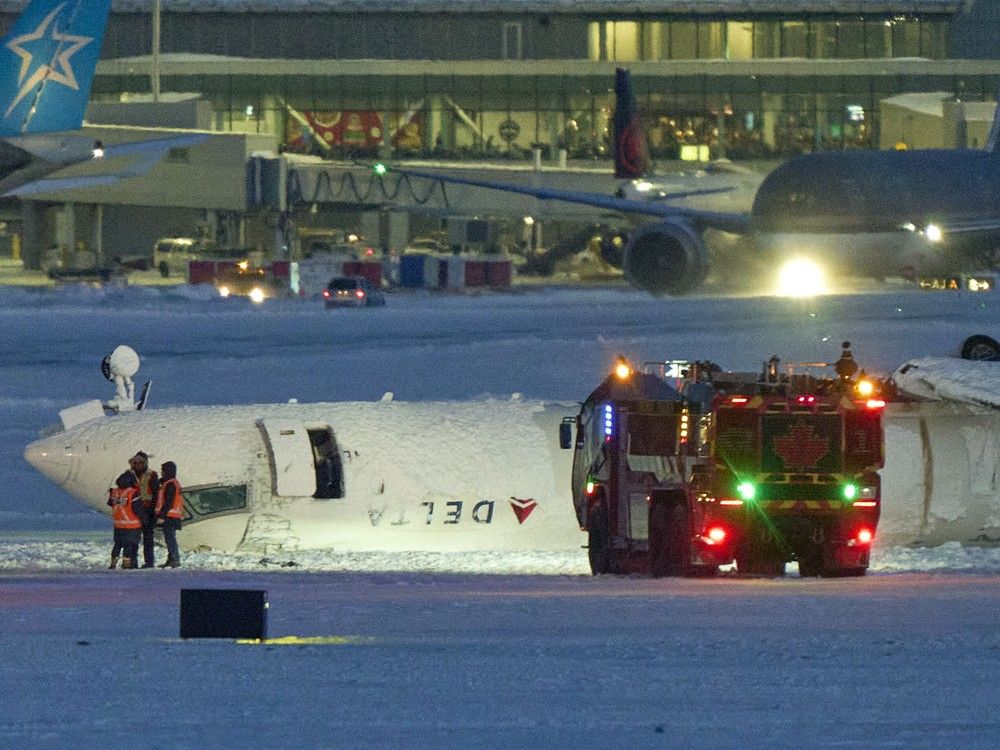 NextImg:Were crosswinds a factor in Toronto Pearson plane crash? An aviation expert weighs in