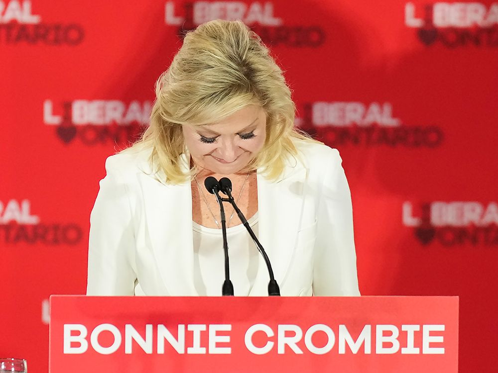 NextImg:Bonnie Crombie loses bid for seat, but vows to stay as Liberal leader