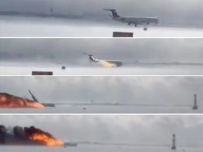 Plane crash images.