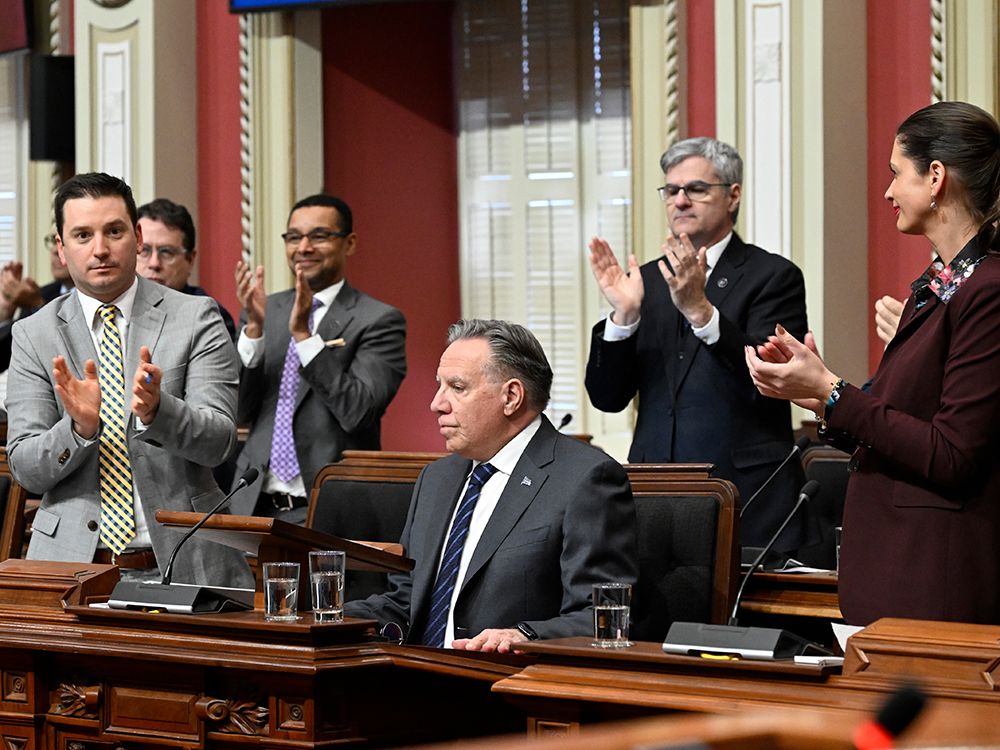 NextImg:'Our world is changing': Legault asks Quebecers to 'roll up our sleeves' against tariff threat