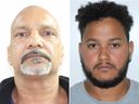 Left: Alleged drug trafficker Guramrit Sidhu from Brampton, Ontario, and alleged associate in crime Ivan Gravel Gonzalez of Trois-Rivières, Quebec.
