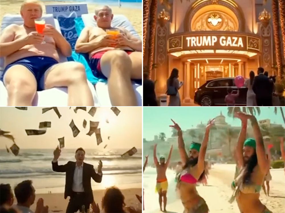 NextImg:Donald Trump posts AI video showing bizarre vision of Gaza future