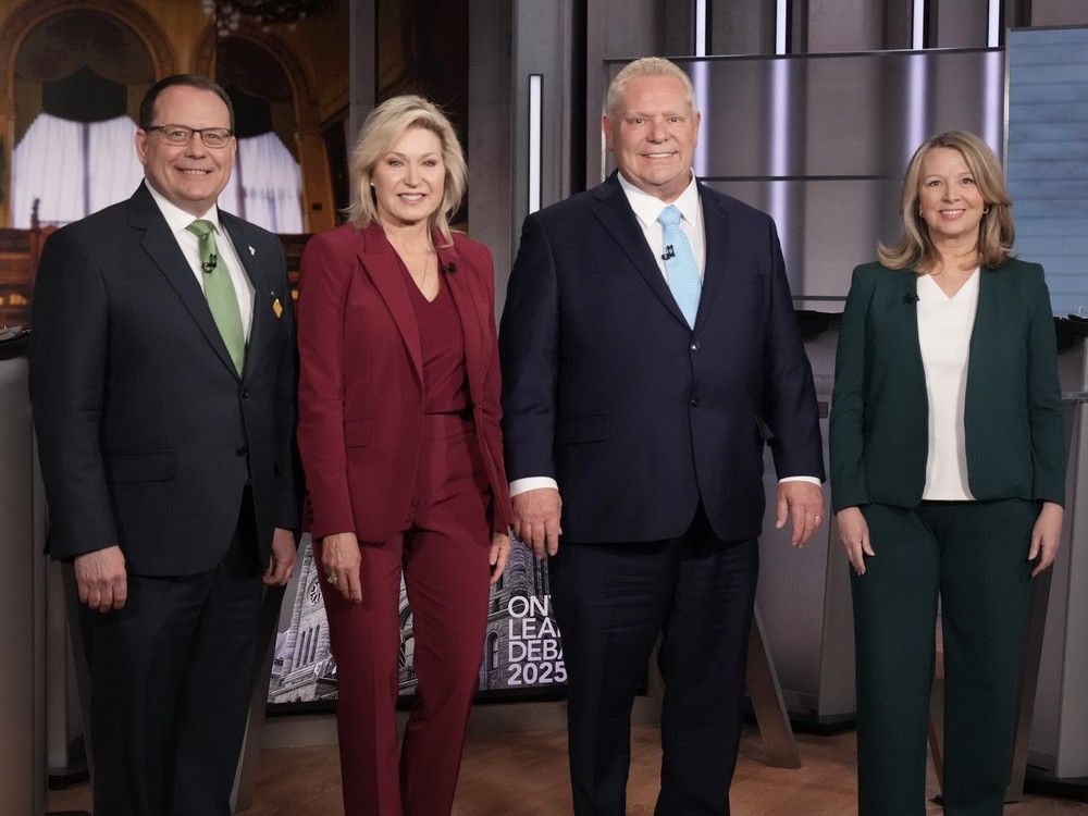 NextImg:Affordability in focus as Ontario party leaders meet in provincial election debate