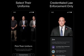Screenshots of the Protector app