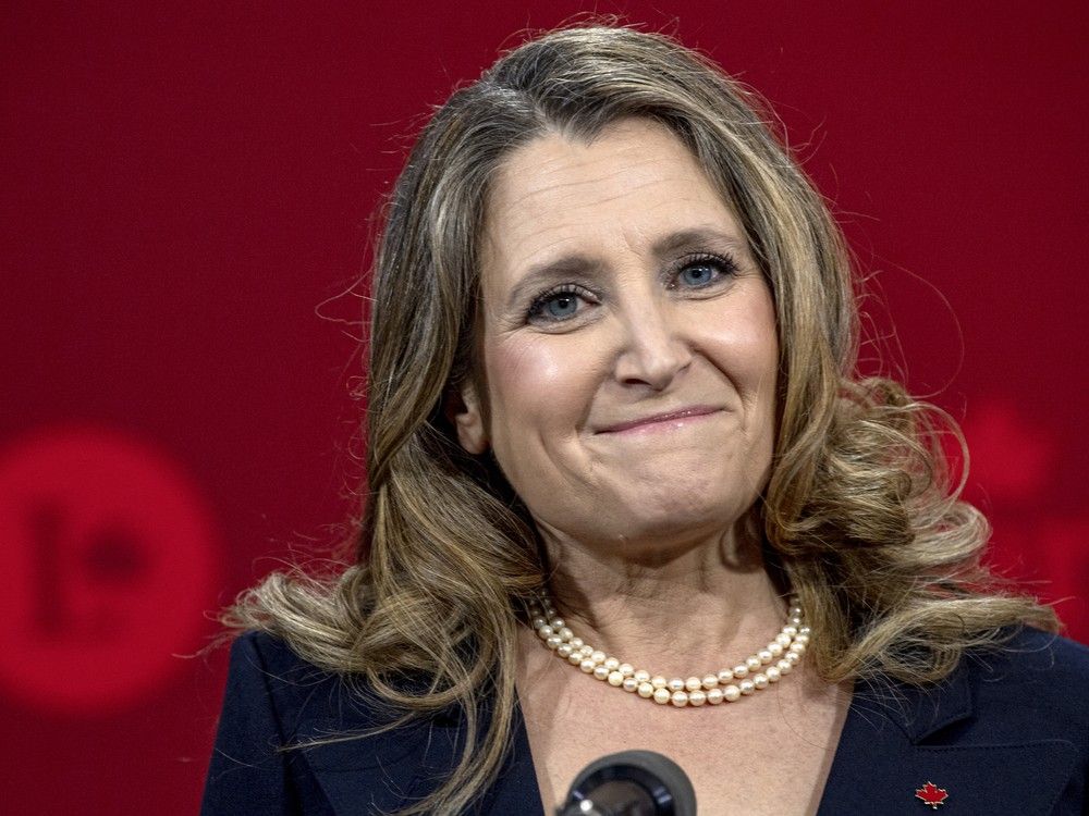 NextImg:Freeland feels 'uniquely qualified' to take on Canada's most perilous challenges since WWII