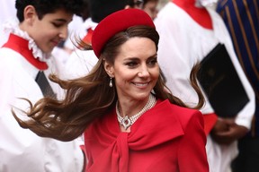 Canada’s trade war with the U.S. has featured very few foreign countries speaking up in our defence. But we do appear to be winning the battle of British public officials subtly wearing Canadian-themed outfits. Canadian High Commissioner Ralph Goodale claimed both the Princess of Wales (above) and the U.K.’s Deputy Prime Minister Angela Rayner wore Canadian red to Commonwealth Day festivities in London this week.