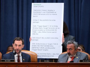 Text message excerpt shown at hearing.