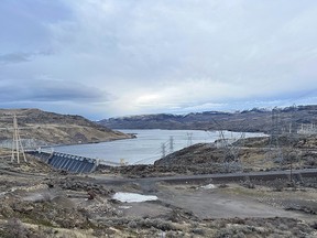 A dam on Columbia River.