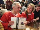 Mark Carney, then-liberal leadership candidate, signed a copy of his book in Ottawa on February 15, 2025.