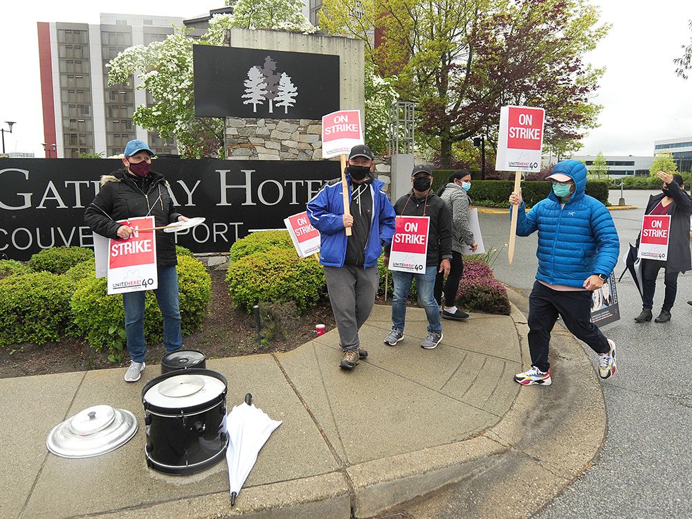 NextImg:Record strike at Vancouver airport hotel ends after almost four years