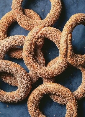 Koulouria, Greek sesame bread rings