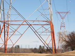 Power lines.