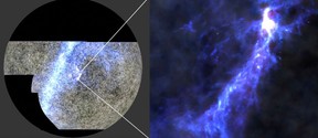 Part of the new half-sky image from the Atacama Cosmology Telescope