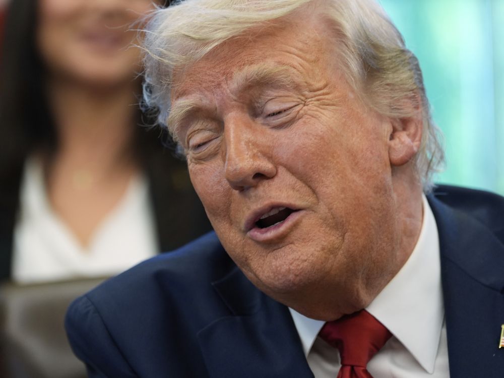 NextImg:Days before the federal election, Trump says Canada 'as a state, it works great'