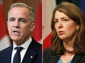 Mark Carney and Danielle Smith.