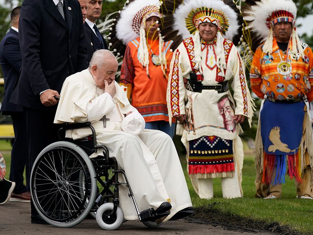 NextImg:’A man of his word’: Canadian Indigenous leaders, residential school survivors reflect on Pope Francis