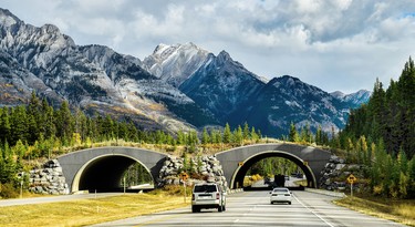 Trans-Canada Highway in Banff National Park.