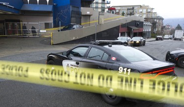 Police investigate the killing of 72-year-old Alex Gortmaker at Vancouver's Biltmore Hotel in 2020.