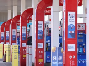 Gas pumps in Toronto