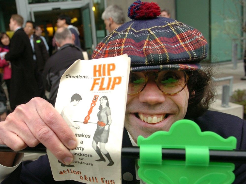  Nardwuar the Human Serviette in Vancouver in 2006 after failing to get the attention of then-prime minister Paul Martin.