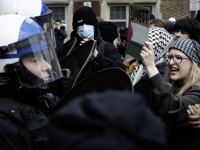 Montreal police riot squad
