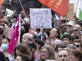 Anti-Israel protest at U of T