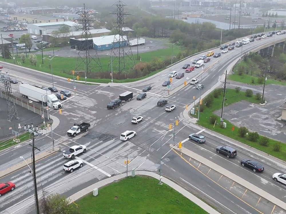 Kingston Police said in a news release that it is using its collision reconstruction drones to monitor and detect distracted driving. Kingston Police said in a news release that it is using its collision reconstruction drones to monitor and detect distracted driving.