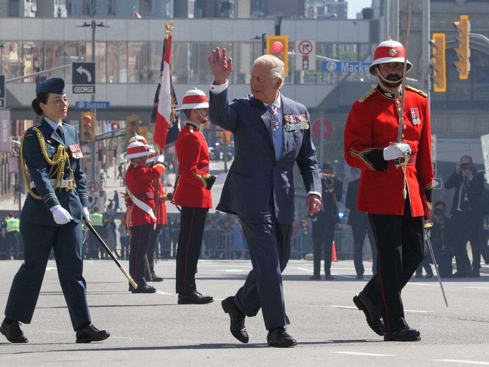 King Charles III arrives at the Senate to open the 45th Parliament of Canada to deliver the Speech from the Throne on Tuesday, May 27. King Charles III arrives at the Senate to open the 45th Parliament of Canada to deliver the Speech from the Throne on Tuesday, May 27.