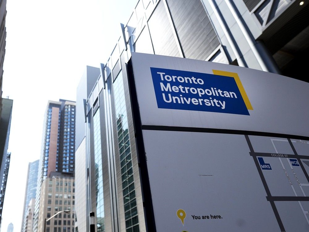Toronto Metropolitan University (TMU) in Toronto on Wednesday, April 26, 2023. Toronto Metropolitan University (TMU) in Toronto on Wednesday, April 26, 2023.