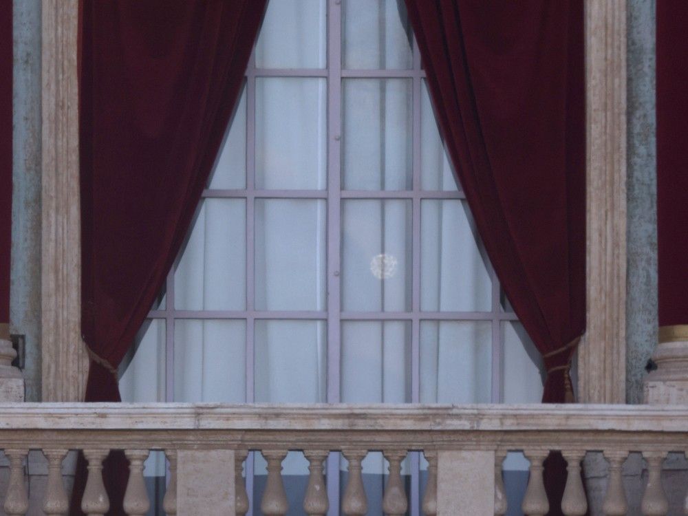 White smoke rises over St. Peter's Square, signalling new Pope