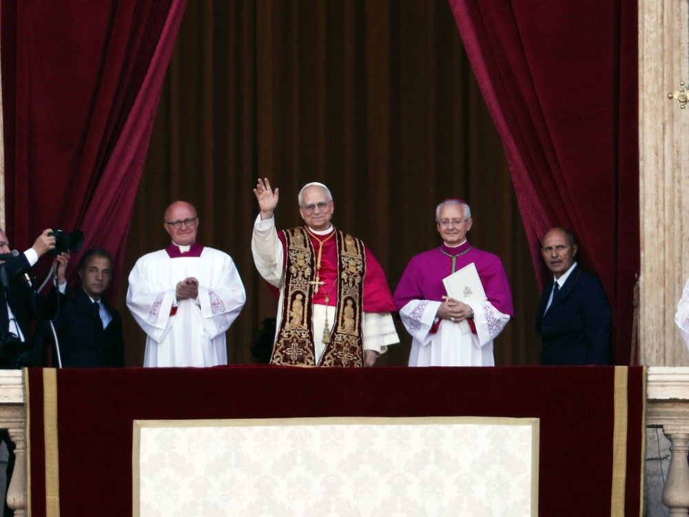 The newly elected Pontiff, Pope Leo XIV is seen for the first time from the Vatican balcony on May 8, 2025 in Vatican City, Vatican. The newly elected Pontiff, Pope Leo XIV is seen for the first time from the Vatican balcony on May 8, 2025 in Vatican City, Vatican.