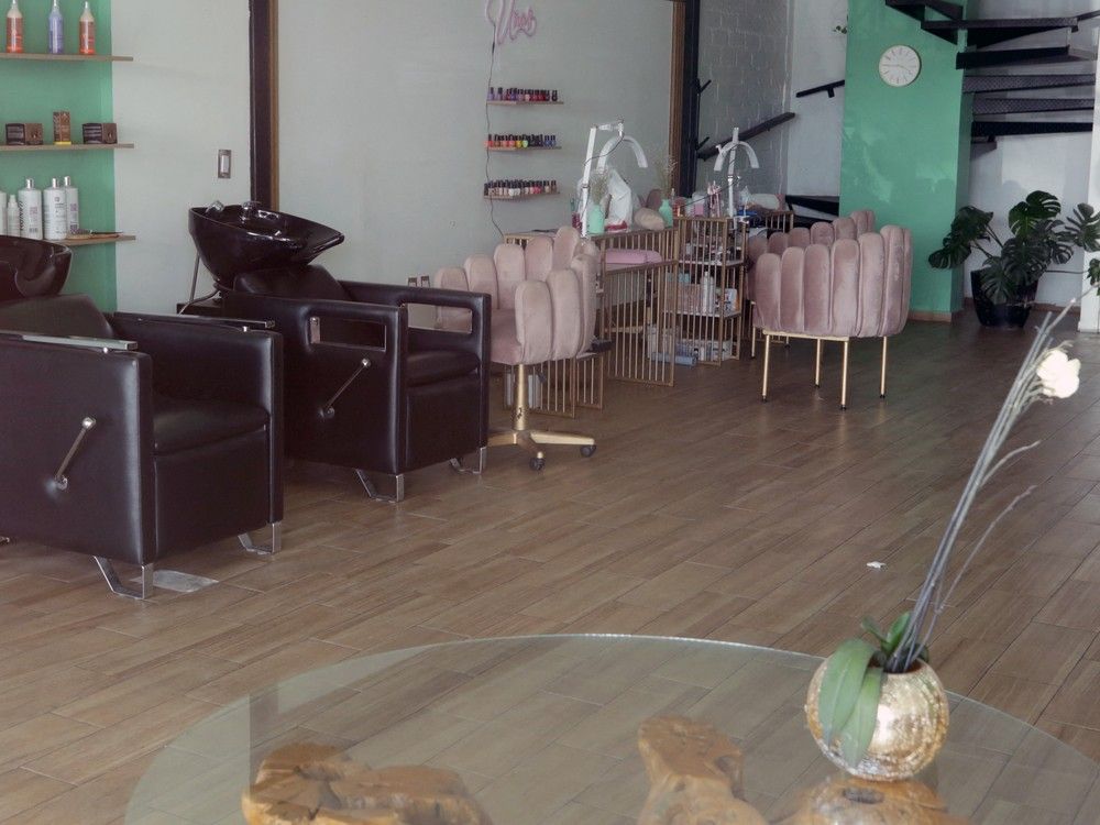 Interior view of the beauty salon where influencer Valeria Marquez was murdered, in Zapopan, Jalisco State, Mexico on May 15, 2025. (Photo by STRINGER / AFP) Interior view of the beauty salon where influencer Valeria Marquez was murdered, in Zapopan, Jalisco State, Mexico on May 15, 2025. (Photo by STRINGER / AFP)