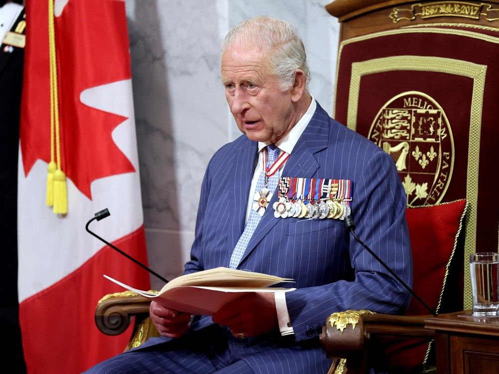 A new poll found that 83 per cent of Canadians are 'indifferent' about King Charles III's throne speech to open parliament. A new poll found that 83 per cent of Canadians are 'indifferent' about King Charles III's throne speech to open parliament.