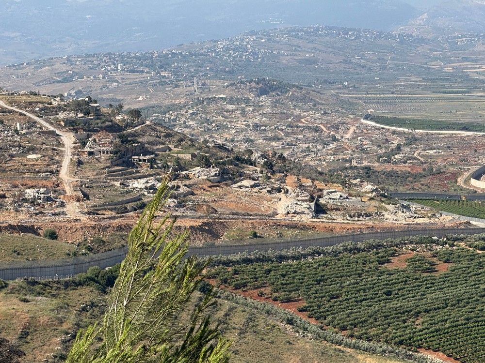  Photo of Kfar Kila, a southern Lebanon town largely levelled by Israeli Defense Forces. Photo taken May 20, 2025.
