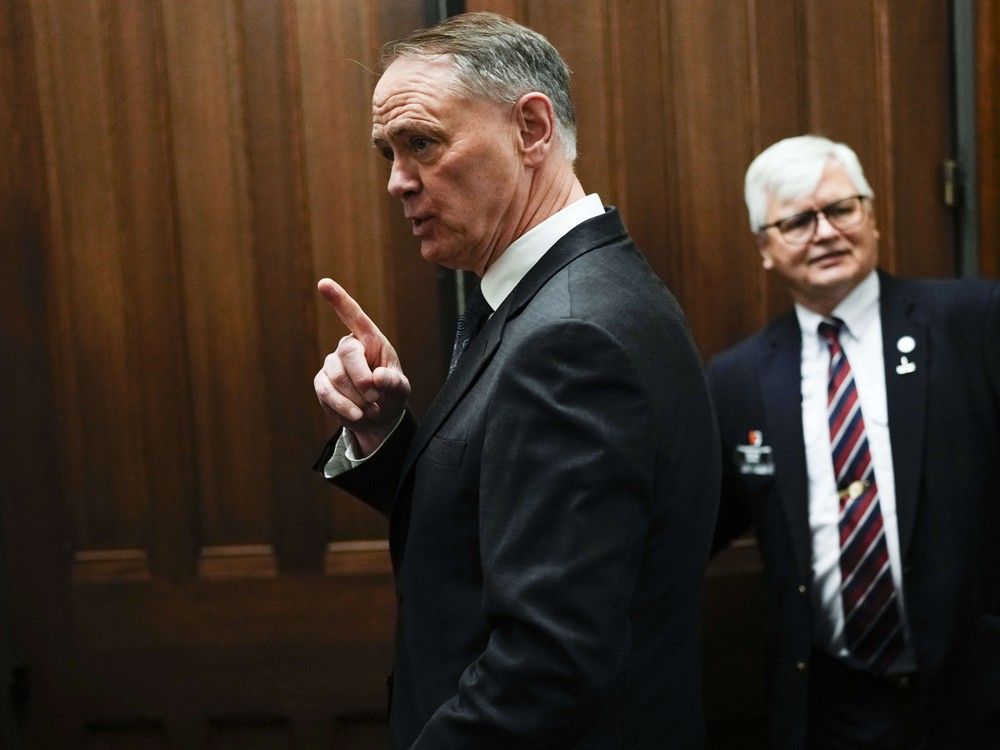 NextImg:Defence Minister McGuinty promotes ReArm Europe plan but leaves spotlight to Carney