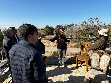 Irit Lahav, the daughter of one of the founders of Nir Oz and a survivor of the October 7 terrorist attack on the kibbutz, describes how she and her young daughter hid in a safe room for almost 12 hours without food, water or a toilet.