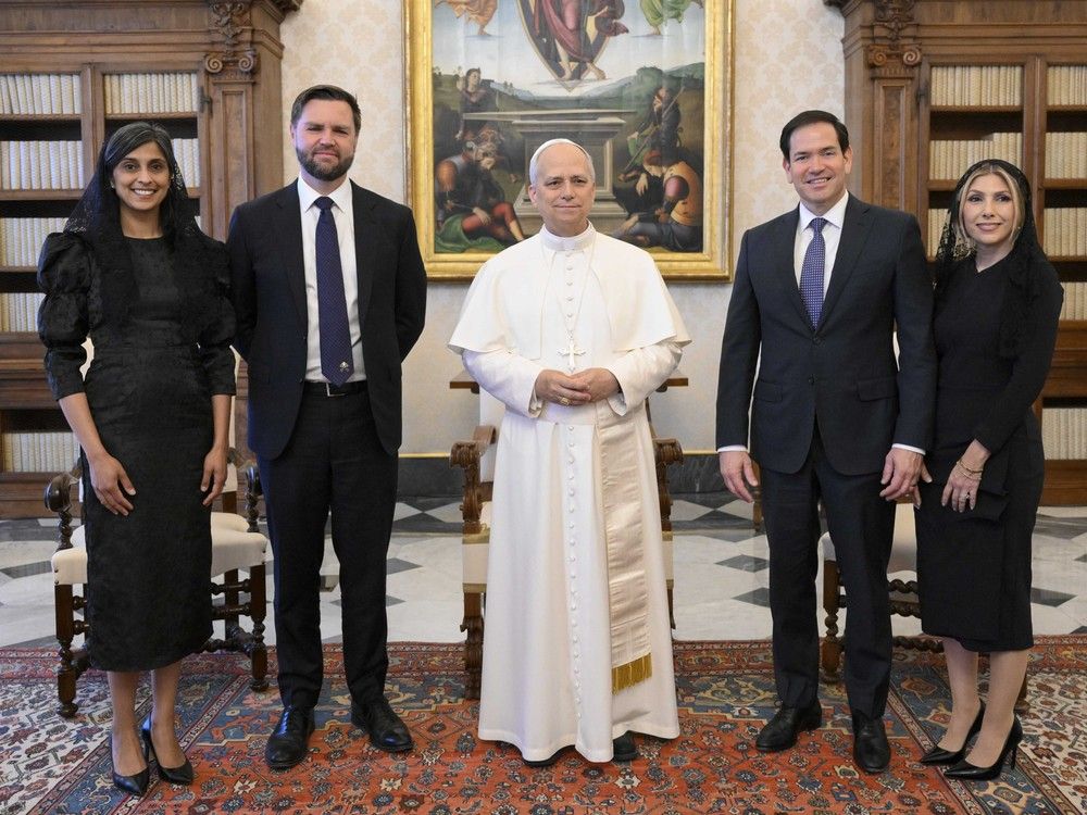 NextImg:JD Vance gives Pope Leo XIV an invitation from Trump to visit U.S.