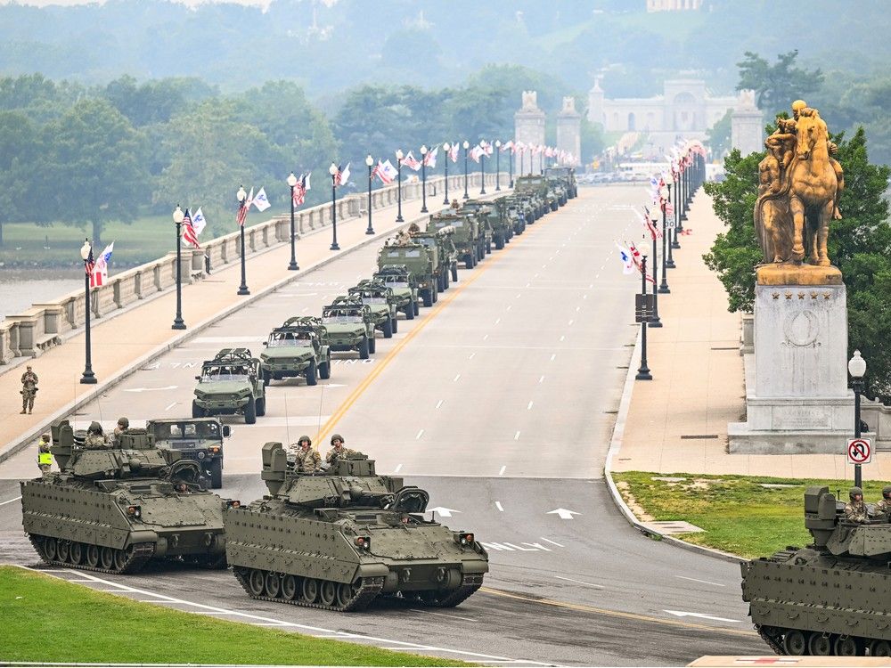 NextImg:Trump's long-awaited military parade rolls through D.C. amid protests and patriotism