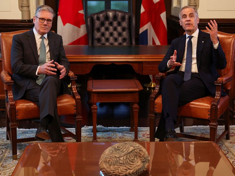 NextImg:Carney, Starmer to agree to renew Canada-U.K. trade talks, 'deepen' relationship