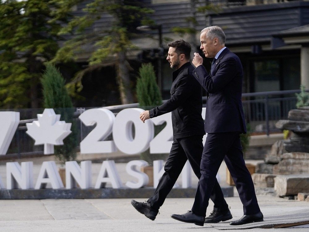 NextImg:Carney announces billions in funding for Ukraine at G7 meeting