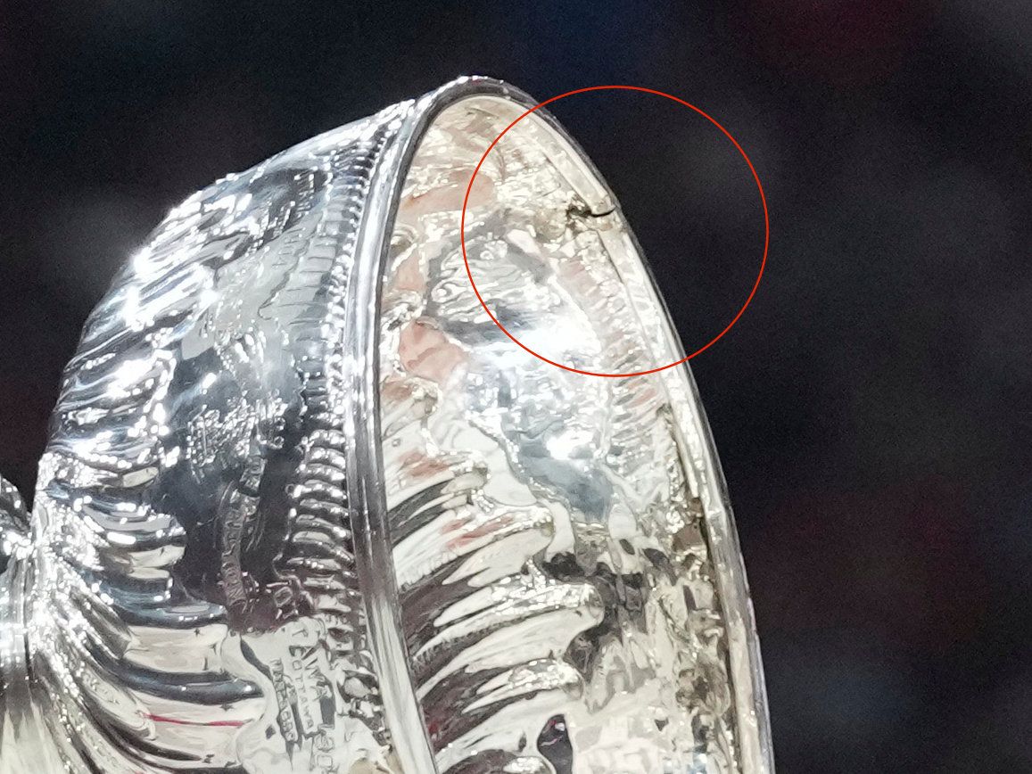  On Tuesday night, a Canadian team was not only denied the chance to end the country’s 32-year Stanley Cup drought, but the American victors proceeded to immediately damage the famed Canadian-made trophy. The victorious Florida Panthers dented the cup at the precise section recording Canada’s last-ever Stanley Cup win; the Montreal Canadiens in 1993. Celebratory damage isn’t all that unprecedented for the trophy. In the early days of the Stanley Cup – when it started as a challenge cup contested by Canadian amateur teams – its various indignities included being drop-kicked into the Rideau Canal and drunkenly abandoned on a Montreal street corner.