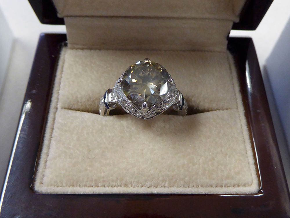  A ring seized by police from a vault in Paragon’s office.