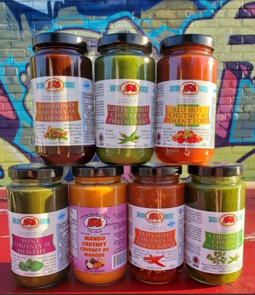  Aki’s Fine Foods’ pickles, chutneys and barbecue marinades reflect CEO Shenul Williams’s Tanzanian birthplace and Indian heritage.
