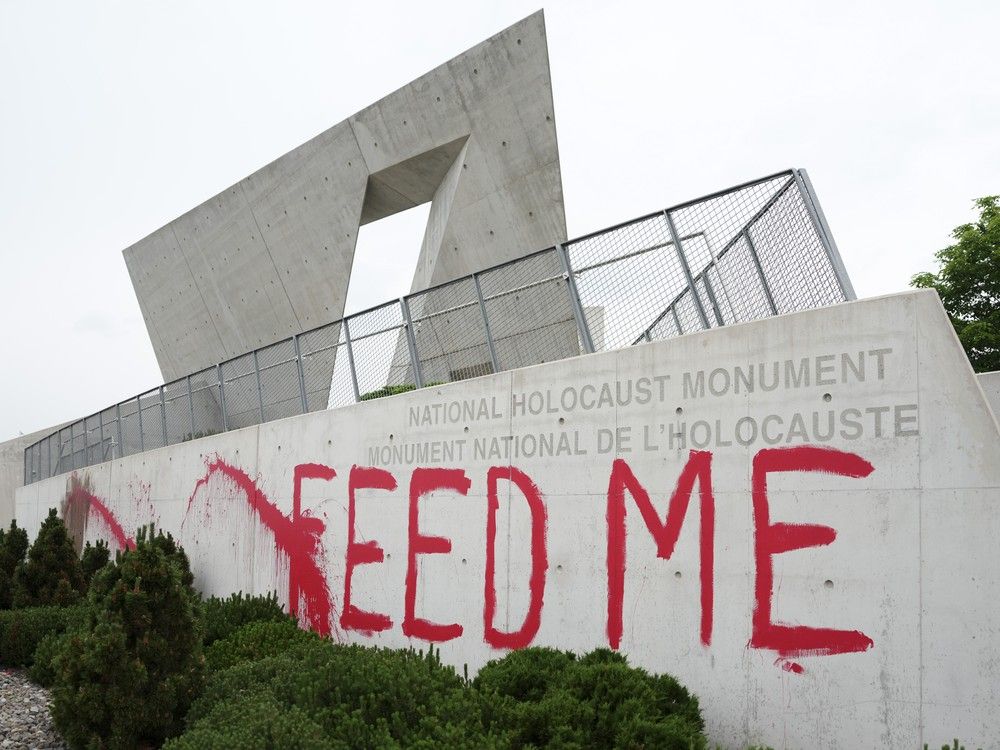 NextImg:Ottawa Jewish leaders decry 'brazen act of desecration' at National Holocaust Monument