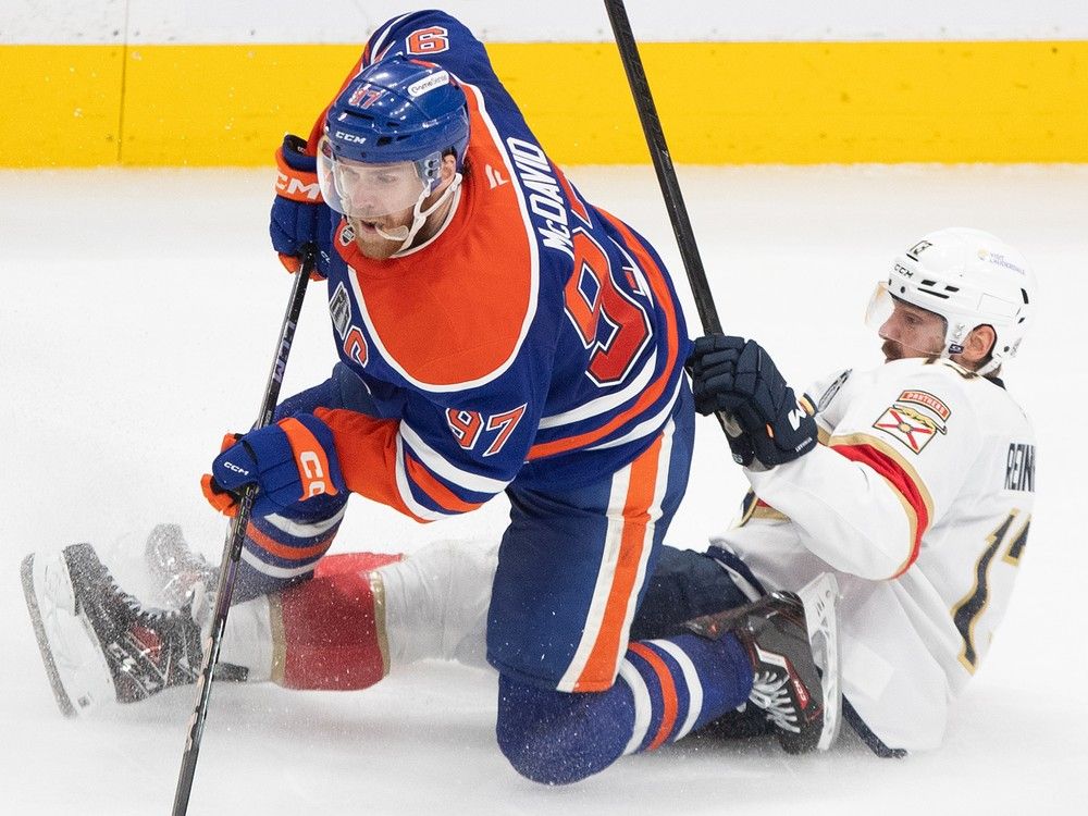 NextImg:Oilers in must-win mode tonight as Panthers aim to claim Stanley Cup at home