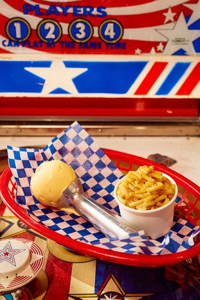 Mac and cheese ice cream
