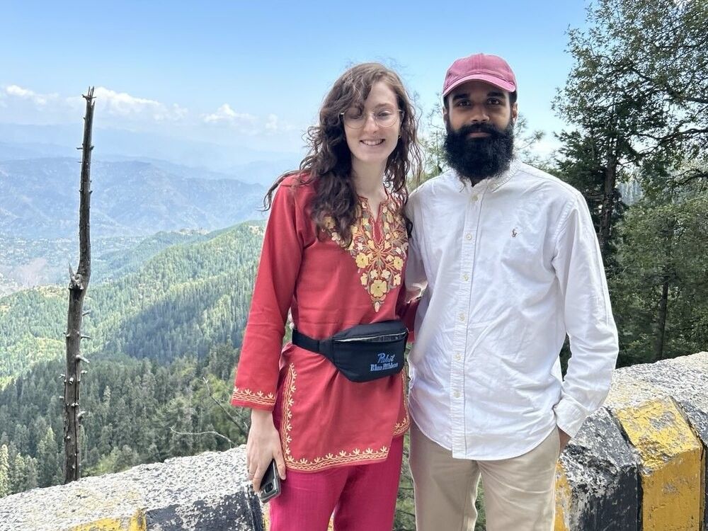 Sophia Papp and husband Zain Haq. Sophia Papp and husband Zain Haq.